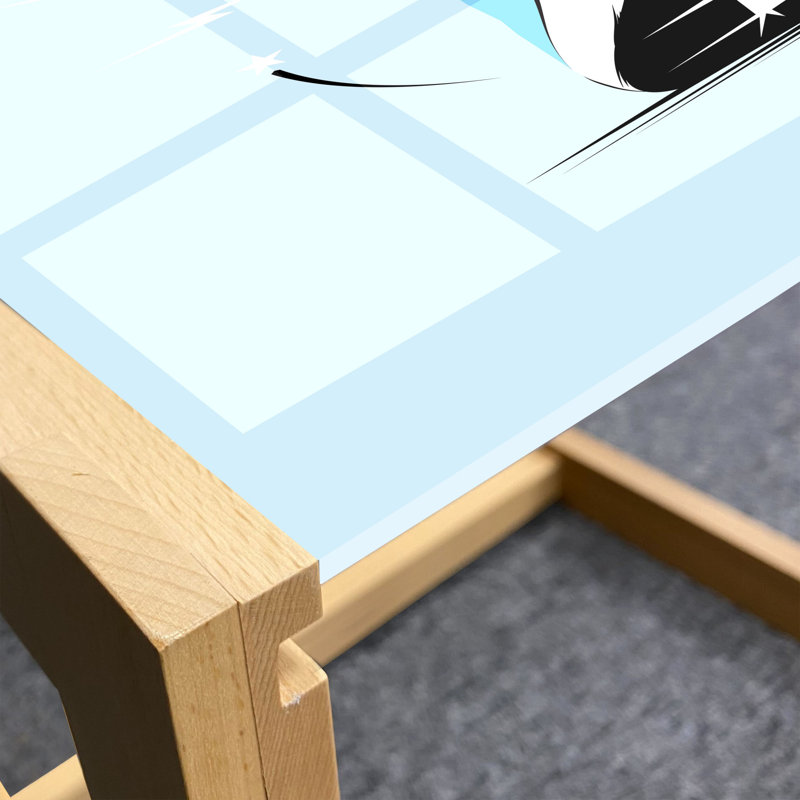 Isaac-Egon Sled Coffee Table, 40cm H x 46.5cm W x 62cm D