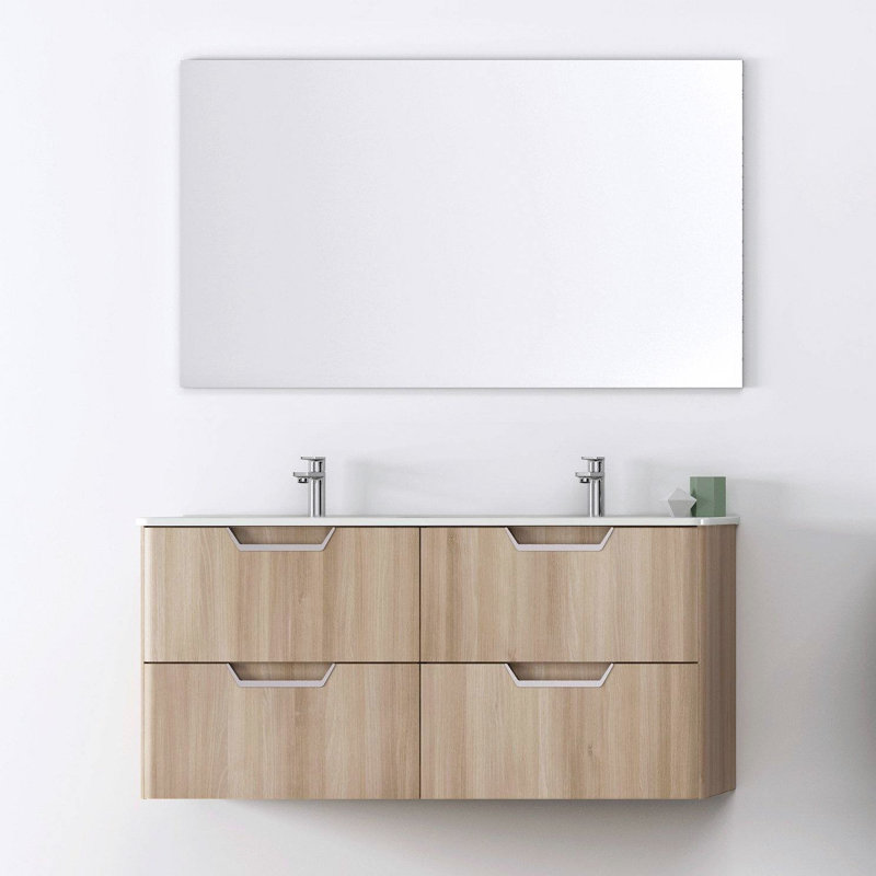 Ensemble de meuble-lavabo double 48 po Finneytown, Anthracite