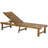 Matheny Outdoor Acacia Wood Chaise Lounge , Cushion Included-15844680
