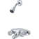 Pressure-Balanced Tub and Shower Faucet with Rough-in Valve and Monitor