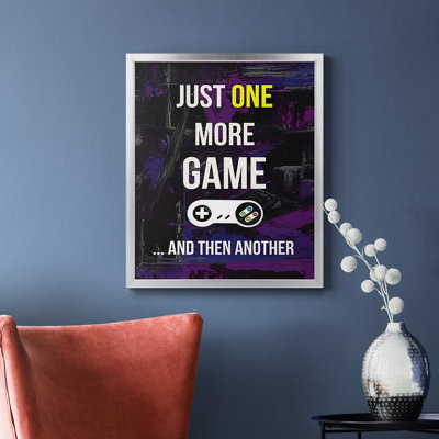 Gamer at Play II Premium Framed Canvas - Ready to Hang