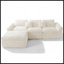 Canapé en éponge haute résilience avec coussins de nuage à double couche, configurations multiples, aucune installation requise-141543870