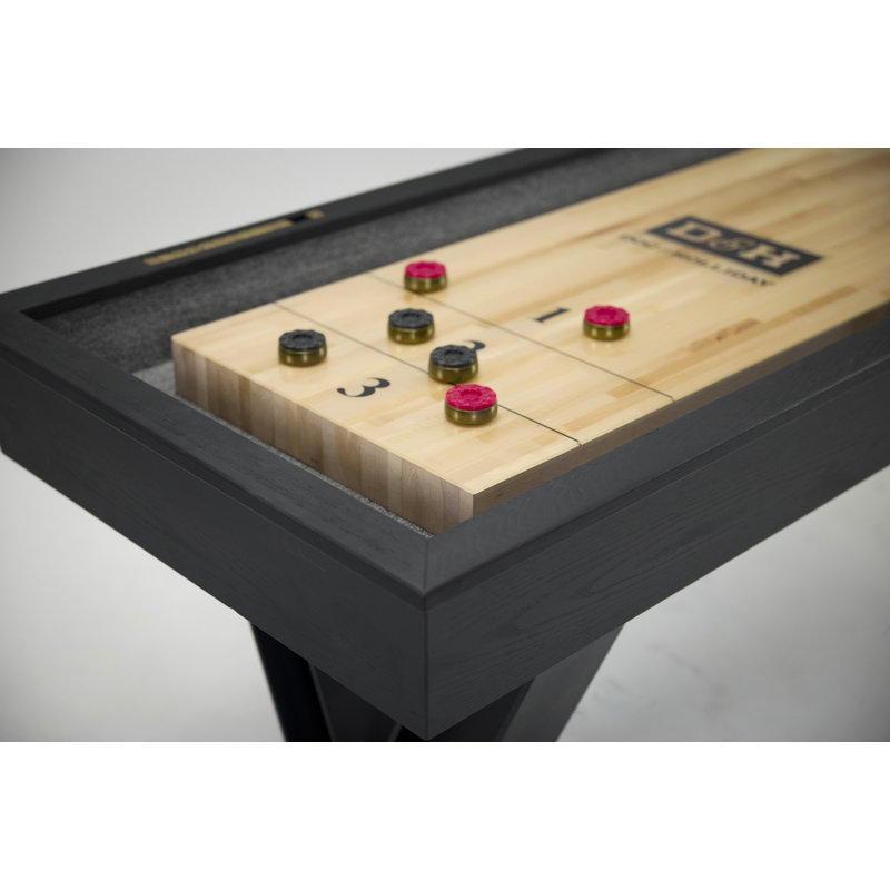 Savant Shufflboard Table in Black Ash