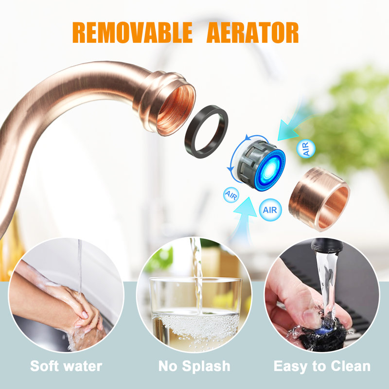 2-handle Bathroom Faucet, Antique Copper