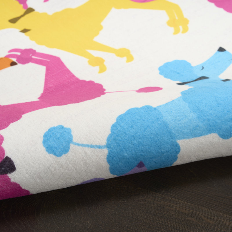 Tapis lavable à la machine pour enfants Imagination, Rectangle 4pi x 6 pi