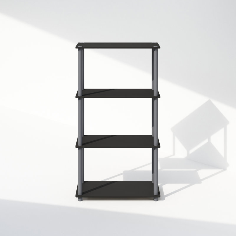 Étagère à livres en plastique H 29,5 "x l 23,6" Creekside, (4 tablettes) H 43,3 po x l 23,6 po x P 11,6 po