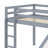Low Loft Bed With Slide, Ladder, Safety Guardrails-1485415435
