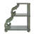 Huntingdon Scroll Side End Table with 2 Shelves -103253931