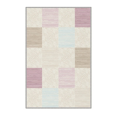 Stylish Hall Carpet (39.4 x 78.7 inches), 100% Polyester, 0.3 in Pile Height | Antibacterial, Non-Slip Underside, Machine Washable | 3D Digital Printed Design, Durable & Soft for Home Décor
