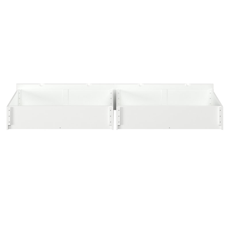 Underbed Storage Drawers, Queen/Twin XL, White