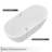 67" x 31.5" Freestanding Soaking Acrylic Bathtub with Overflow and Drain and Overflow