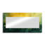 Fleurs dorées dorées Greenish Horizons II - miroir mural floral - imprimé sur métal-1168530346
