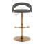 Tabourets de bar pivotants contemporains réglables avec repose-pieds arrondi - ensemble de 2-225956376