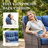 6-Piece Outdoor Wicker Patio Conversation Set With Swivel Chairs And Coffee Table-1363420861-1363420860