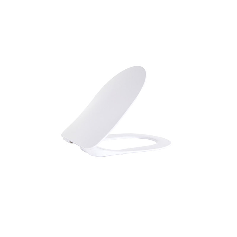 WS Bath Collections Ultra 1.28 Gallons GPF Round Wall Mounted Kit (Seat Included), Glossy White