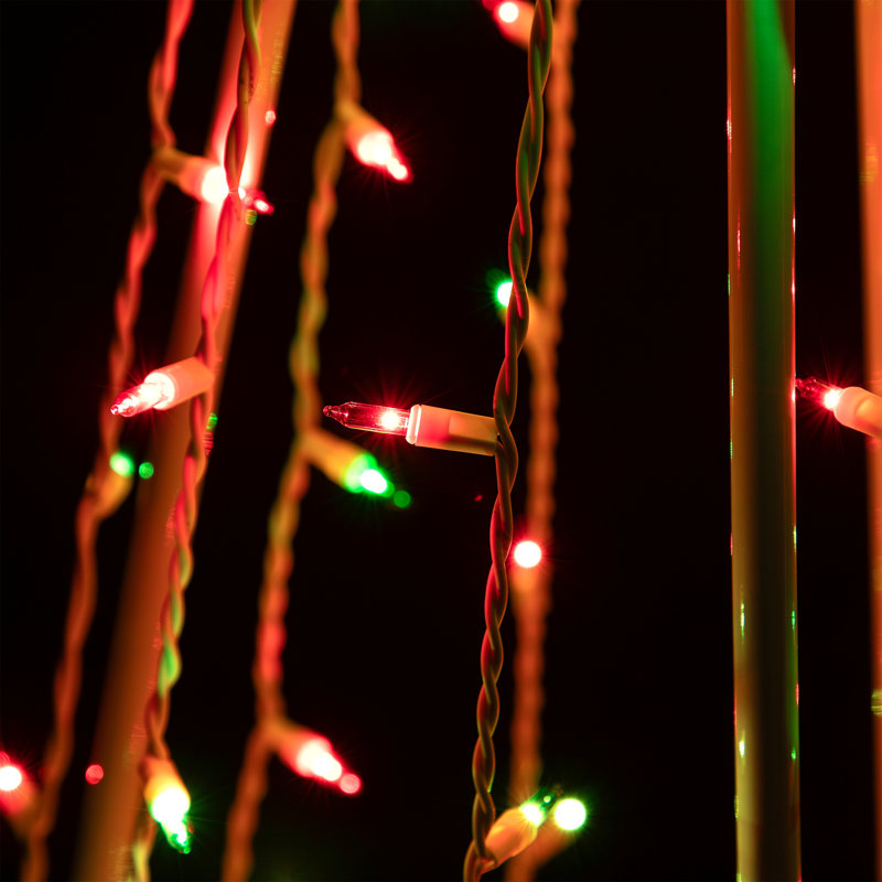 Décoration de Noël arbre de Noël illuminé, Rouge / Vert