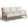 Haley Teak Outdoor Lattice Back Sofa