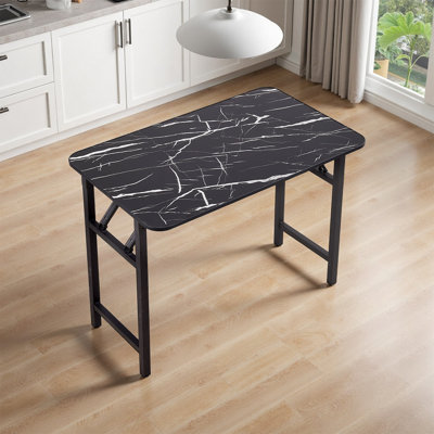 Rectangular Dining Table with Iron Base