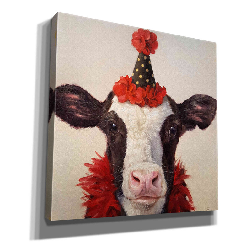 Shindig par Lucia Heffernan, reproduction sur toile tendue, H 26 po x l 26 po x P 1,5 po