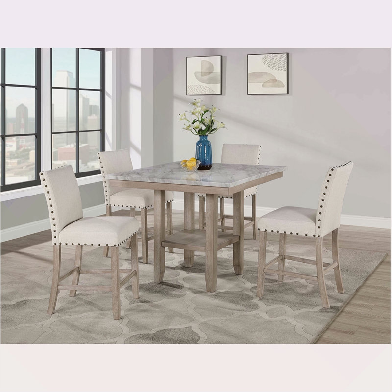 TABOURET BLANC (ENSEMBLE DE 2)