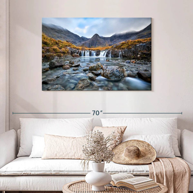Alvord Fairy Pools Waterfall, 30" H x 45" W