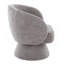 Chaise d'appoint pivotante en tissu-836507851