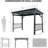 6.5X12ft Hardtop Grill Gazebo-66776253