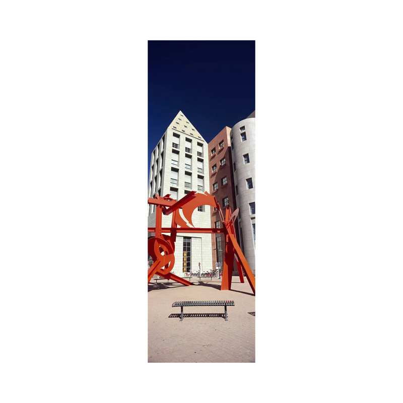 Lao Tzu Sculpture in a City, Denver City, Denver, Colorado, USA 1 Piece Wrapped Canvas Panoramic Wall Art