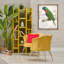 "Lorikeet", croquis de nature noire encadrée sur toile flottante par Connie Resch-565055699-565055700