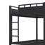 Lit superposé double en métal avec tablettes de rangement Ports USB et lumières DEL NexVault-130024871-130024870