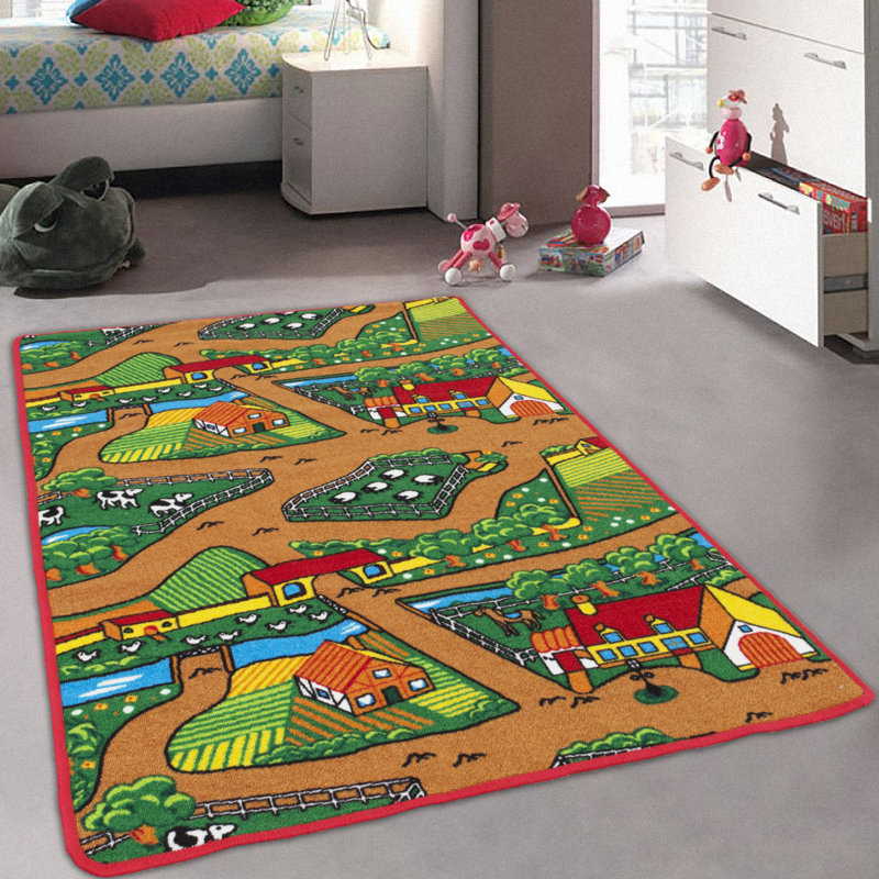 Carley Rectangle Nylon Rug, Rectangle 4'11" x 6'11"