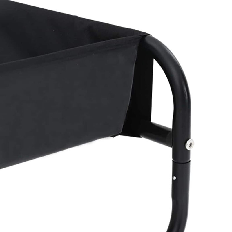Oxford Fabric Pet Bed, 30cm H x 75cm W x 75cm D, Black