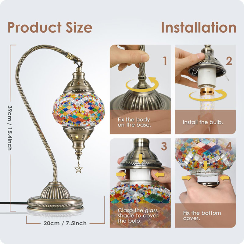 Lampe de table turque marocaine