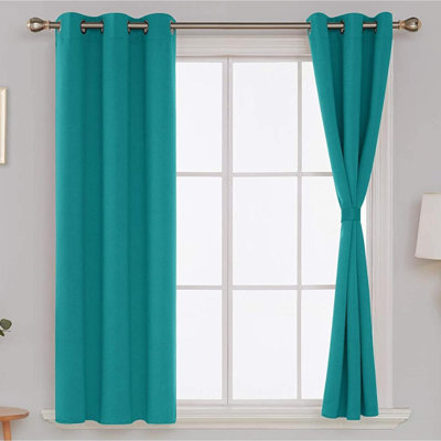 Bix Solid Blackout Thermal Grommet Curtain Panels
