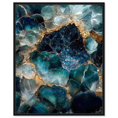 «Lagoon Nightfall Glimmer», reproduction d'art sur toile par Art Remedy
