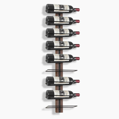 Aleetha 9 Bottle Wall Mounted Wine Bottle Rack in