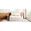 Lit plateforme tapissier avec lumières à DEL et matériaux beiges - lit gigogne simple Ambiance à utilisation à long terme pour créer une chambre à coucher romantique-1439178393