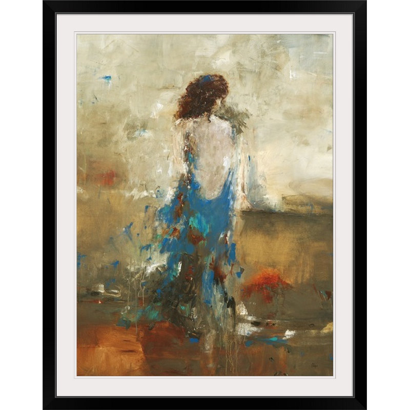 « élégant moment », reproduction d’art, H 32 po x l 26 po x p 1 po, Cadre noir