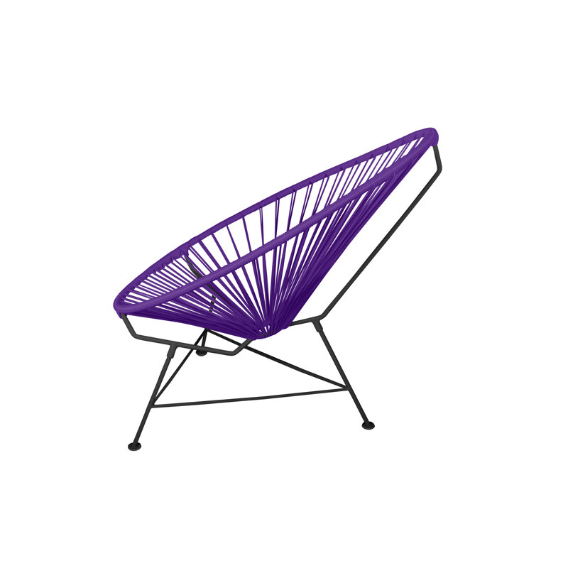 Outdoor Lounge Chair, Purple/Black