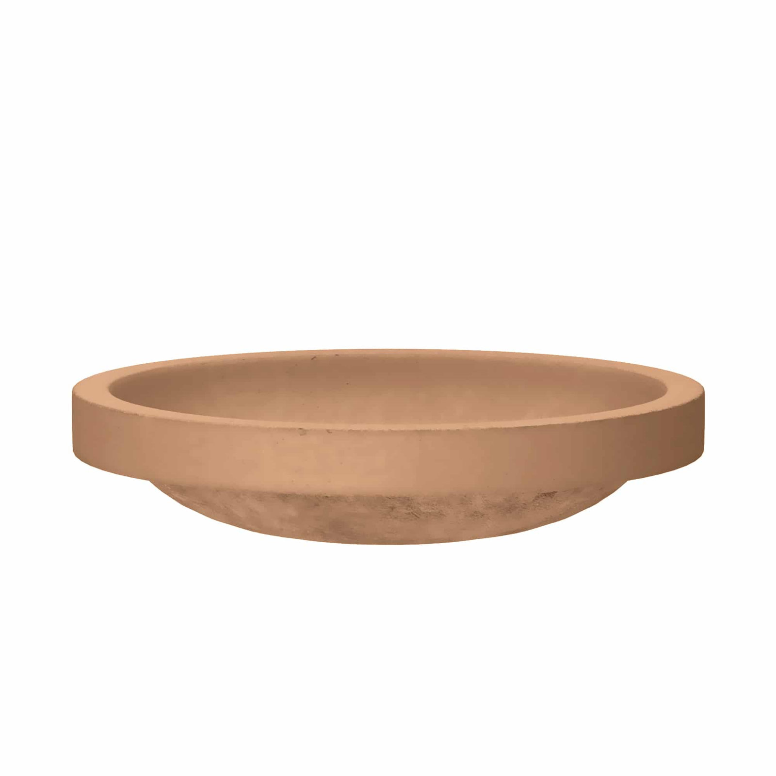 Tolosa NativeStone Concrete Oval Dual-Mount Bathroom Sink, Terracotta