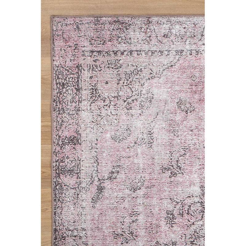 Tapis rose Laurinburg, Rectangle 8 pi 8 po x 12 pi