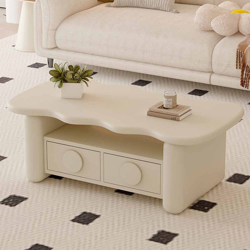 Multi-functional creative design simple tea table, White, White