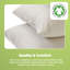 Housse de coussin imperméable avec housse de fermeture à glissière - Housse de coussin en coton biologique durable et respirant-115227561