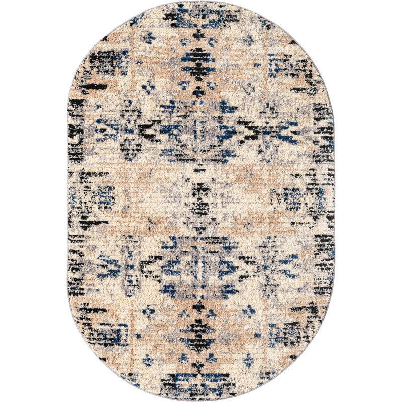 Tucson Geometric Indoor Rug, Oval 4' x 6'