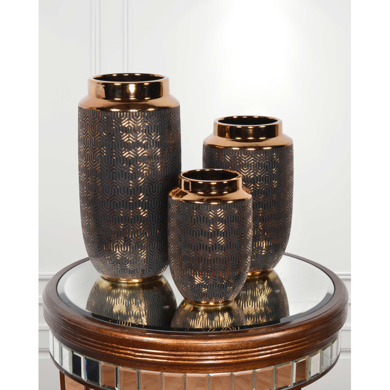 Porcelain China Table Vase - Set of 3