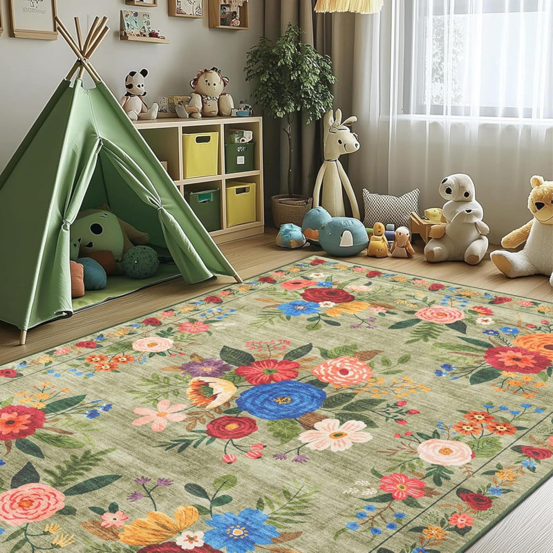 Floral 120cm X 180cm Area Rug