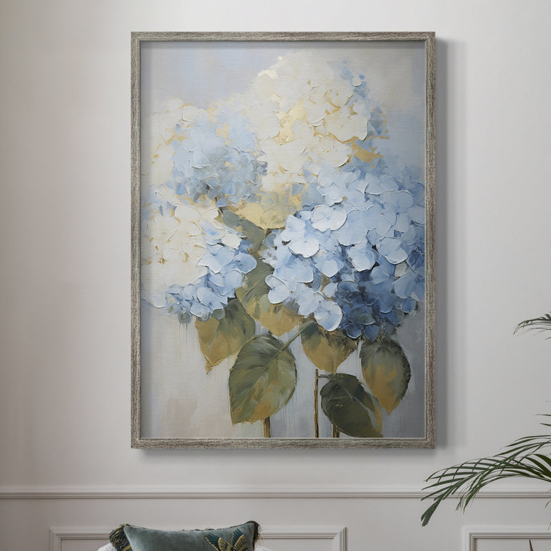 Reproduction encadrée FLORAL Series XCVII - bois massif, H 21 po x l 17 po