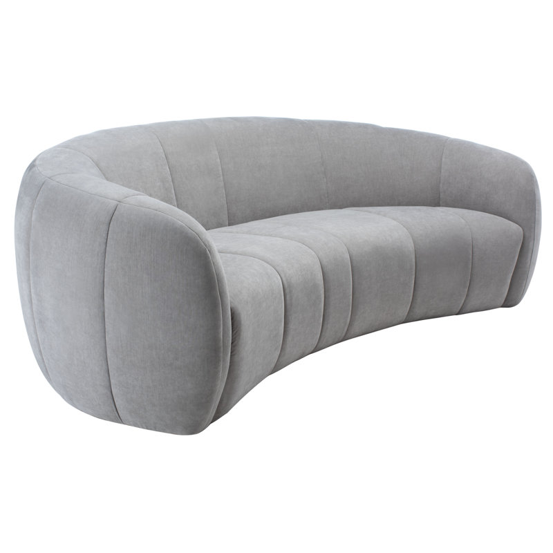 Upholstered 89.8'' Sofa, Gray Linen