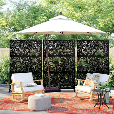 6 ft. H x 4 ft. W Fence Divider Metal Privacy Screen