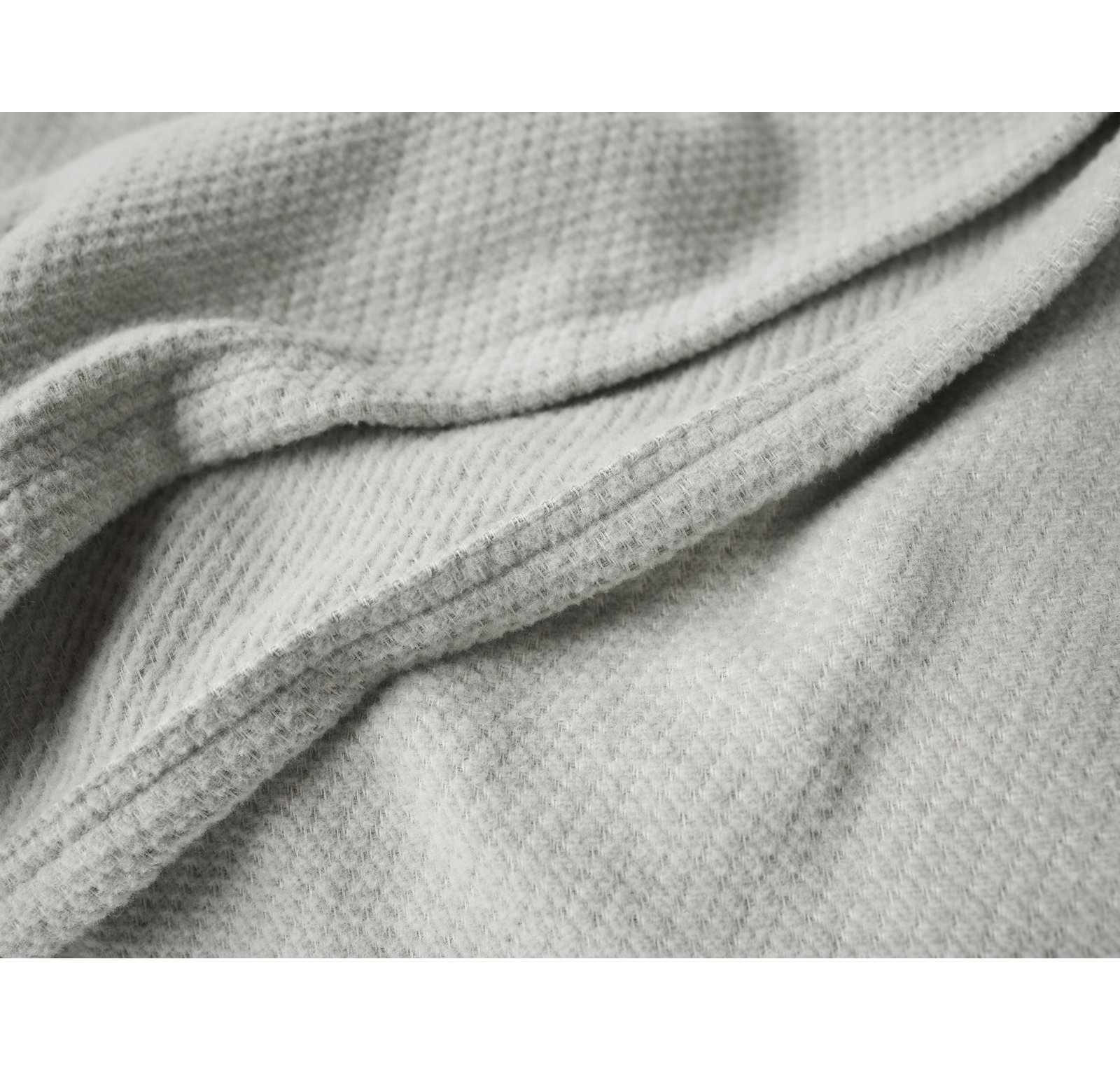 Sequoia Hand Woven Throw Blanket, King, Soft Gray